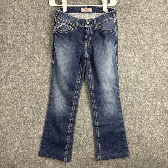 Ariat FR Jeans Womens Size 28 Blue Mid Rise Bootcut - Picture 1 of 14